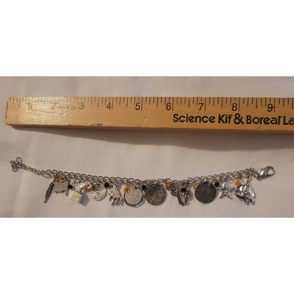 HAMILTON Themed Adjustable Dangle Charm Bracelet